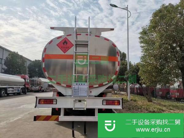 湖北出售二手解放j6前四后八鋁合金油罐車