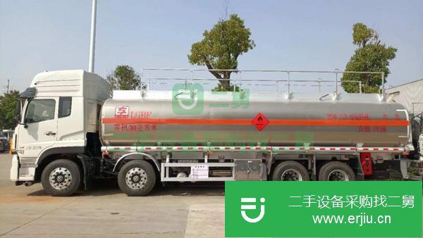 廣東出售二手東風天龍前四后八350馬力國五鋁合金運油車