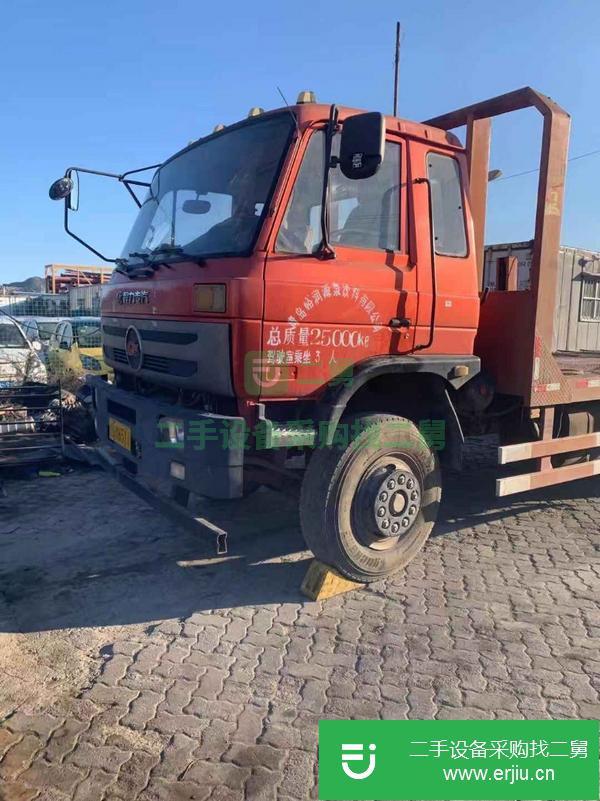 山東出售二手解放精品后八輪平板運輸車