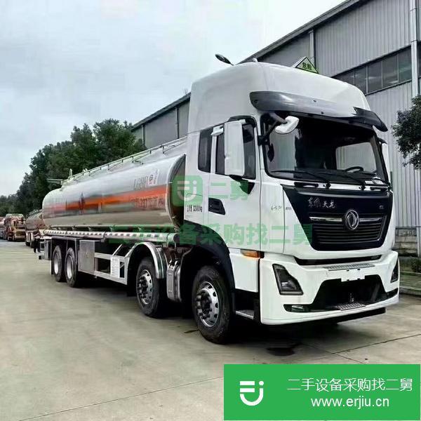 湖北出售二手國六東風天龍前四后八鋁合金運油車