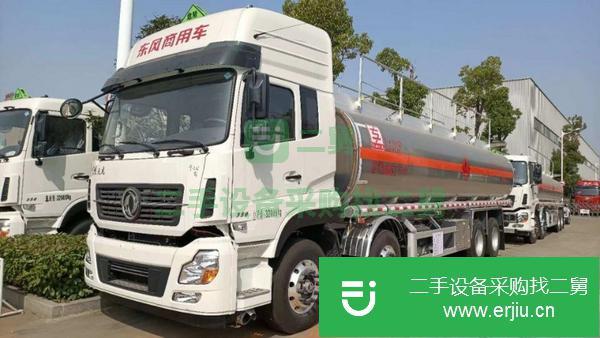 廣東出售二手東風天龍前四后八350馬力國五鋁合金運油車