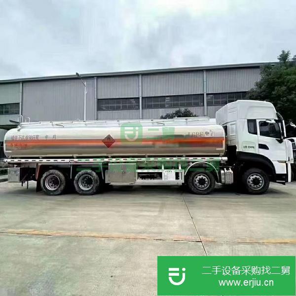湖北出售二手國六東風天龍前四后八鋁合金運油車
