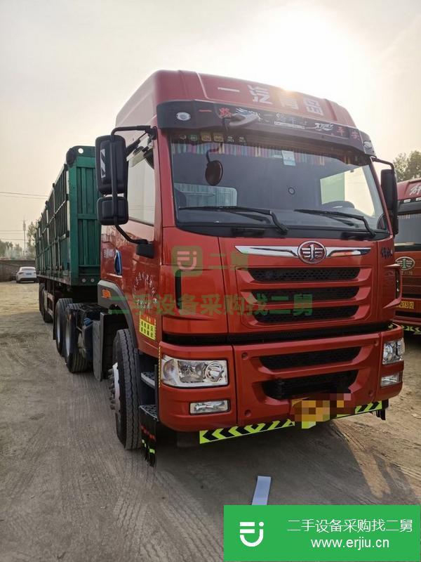 江蘇出售二手全保險(xiǎn)解放牽引車400馬力，車況精品。原車原版