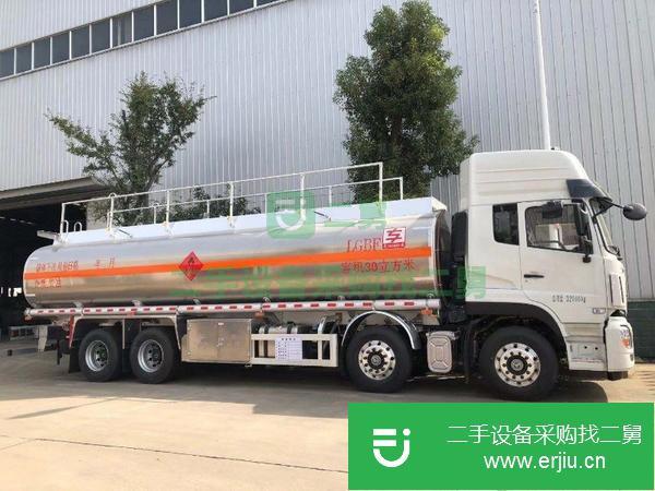 廣東出售二手東風天龍前四后八350馬力國五鋁合金運油車