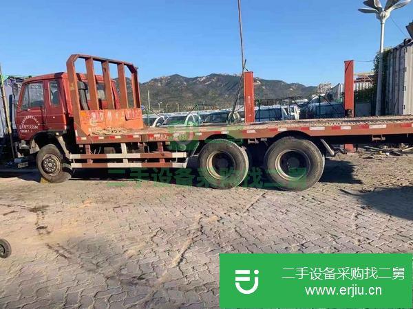 山東出售二手解放精品后八輪平板運輸車