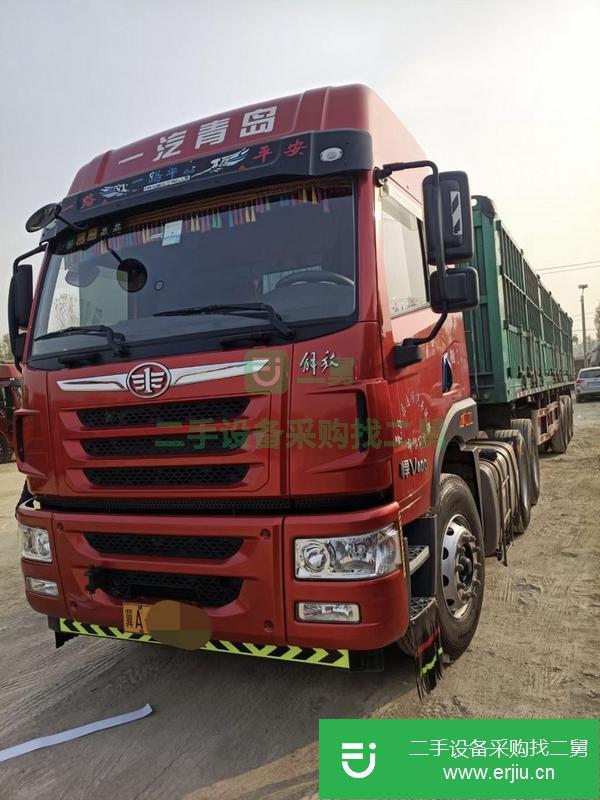 江蘇出售二手全保險(xiǎn)解放牽引車400馬力，車況精品。原車原版