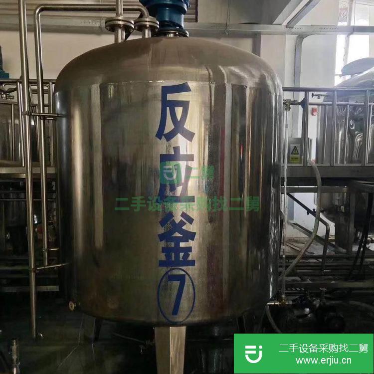 山東出售二手2000L不銹鋼反應釜