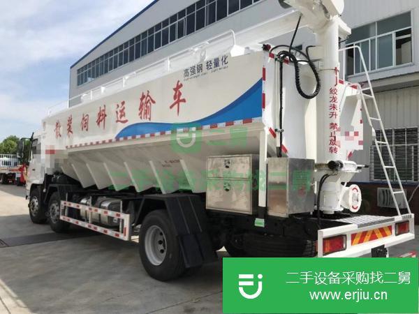 湖北出售二手240馬力陜汽散裝飼料運輸車