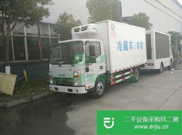 浙江出售二手江淮帥鈴窄體4.2米國六冷藏車