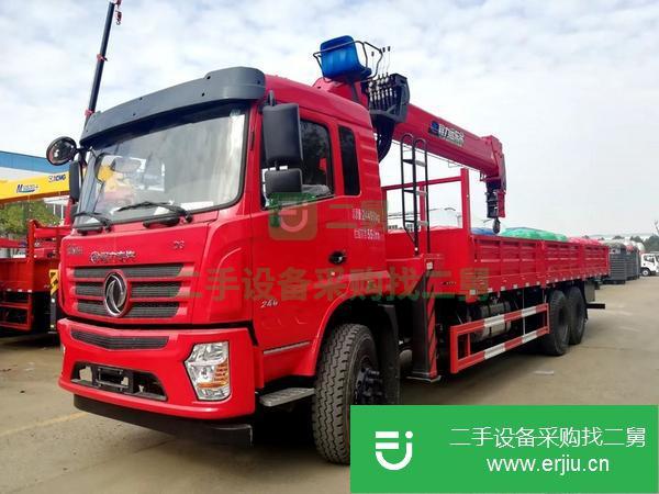 陜西出售二手東風(fēng)D3L后八輪12噸四節(jié)臂隨車吊
