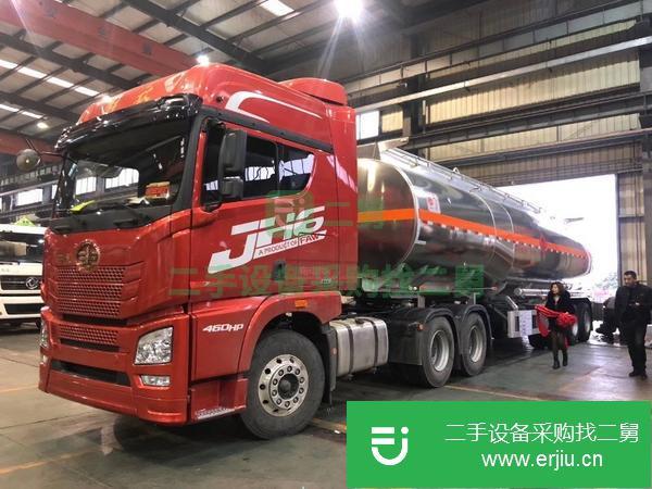廣西出售二手解放鋁合金油罐車