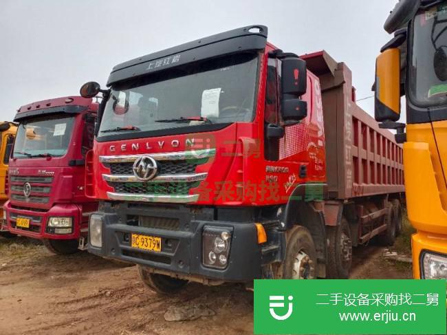江西出售二手上汽紅巖390馬力國五7.8米自卸車