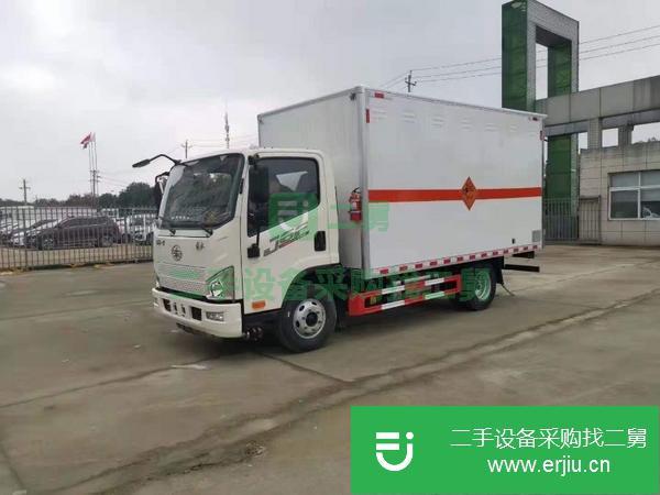 安徽出售二手國六解放J6F藍牌廂式運輸車