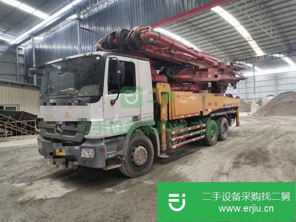 河北出售二手奔馳46米三橋五節臂混凝土泵車車況沒得說