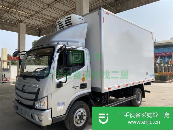 湖南出售二手福田奧鈴國六4.2米冷藏車