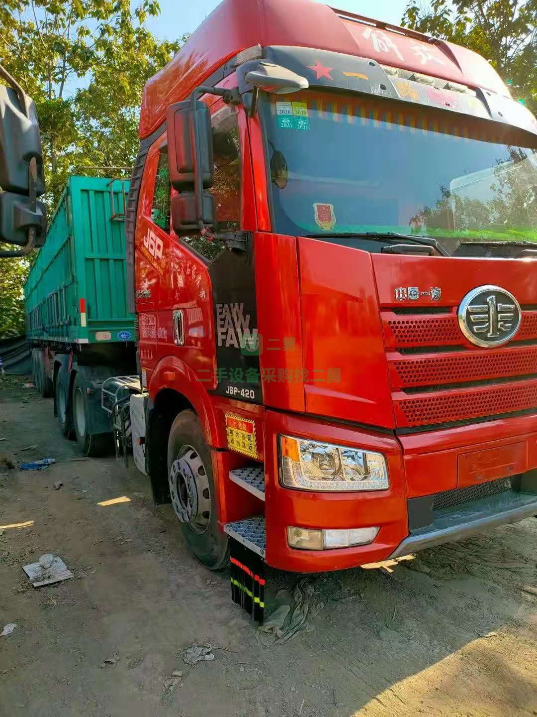 出售1年1個月解放J6牽引車，420馬力雙驅