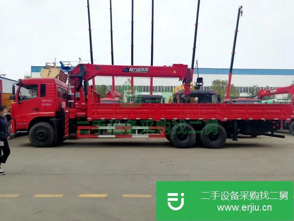 陜西出售二手東風(fēng)D3L后八輪12噸四節(jié)臂隨車吊