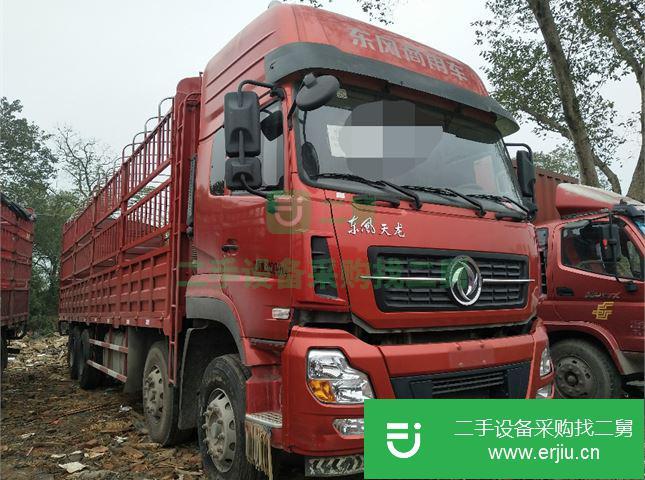 江西出售二手東風(fēng)天龍前四后八9.5米高欄貨車