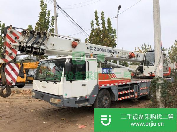 內蒙古出售二手中聯25v5汽車吊無事故原車原版
