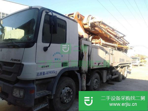 河北出售二手奔馳52米混凝土泵車原版原漆