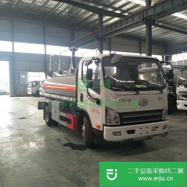 湖北出售二手解放5噸油罐車濰柴110馬力