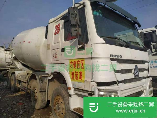 河南出售二手14年國四豪沃20方攪拌罐車