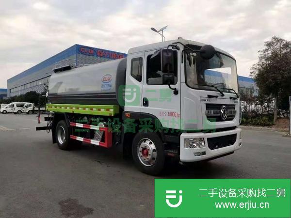 湖北出售二手東風灑水車玉柴200馬力發動機10.00鋼絲胎法士特變速箱