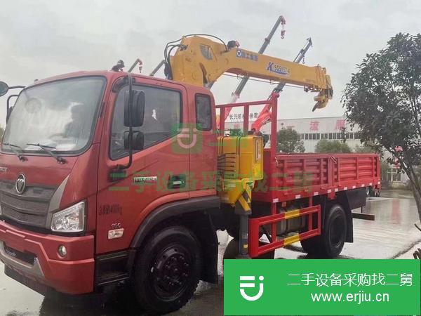 湖北出售二手福田國六6.3噸單橋隨車吊