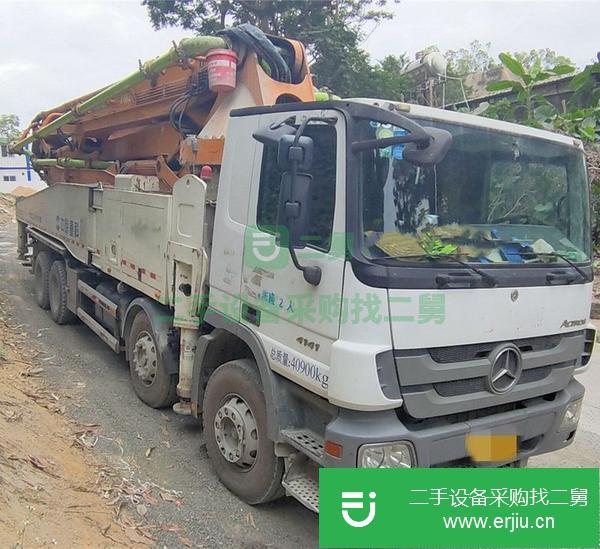 湖南出售二手中聯四橋叉腿52米泵車車況精品，手續齊全