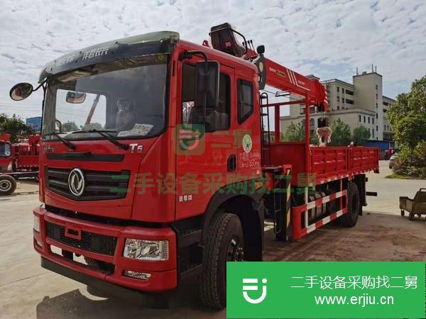 湖南出售二手東風專底專用8噸隨車吊