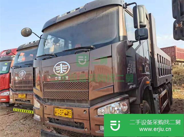 江西出售二手一汽解放J6P重卡420馬力自卸車
