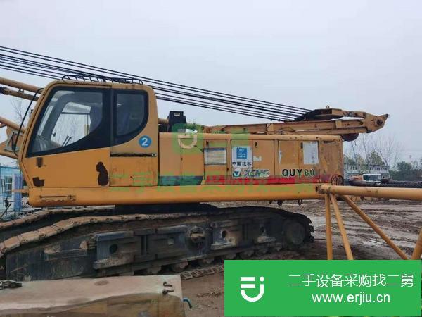 河南出售二手12年12月75噸履帶吊