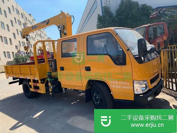 湖北出售二手藍牌雙排座隨車吊