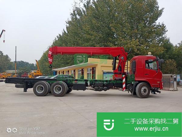 山東出售二手軒德前二后八隨車吊14噸吊機(jī)