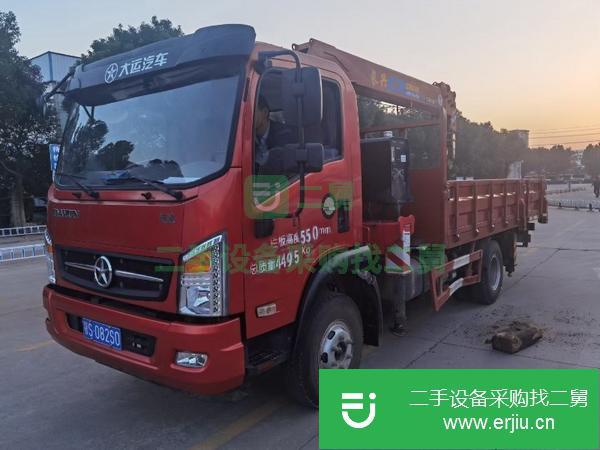 湖北出售二手藍牌大運隨車吊