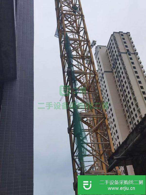 湖南出售二手14年中聯5610塔吊，35節高度3道扶墻