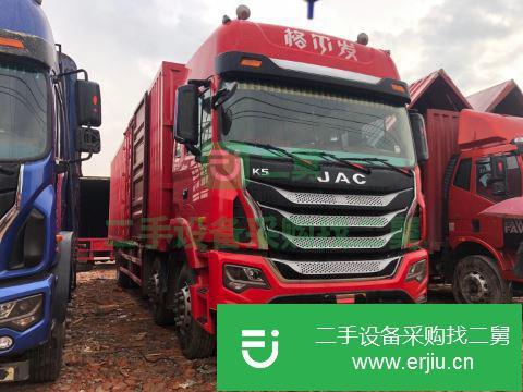 江西出售二手江淮格爾發K系列240動力9.6米前四后四箱式貨車