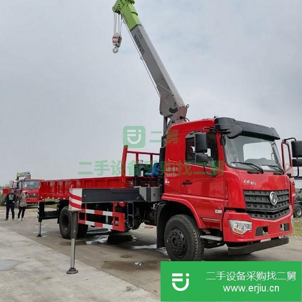 山西出售二手東風單橋8噸隨車吊