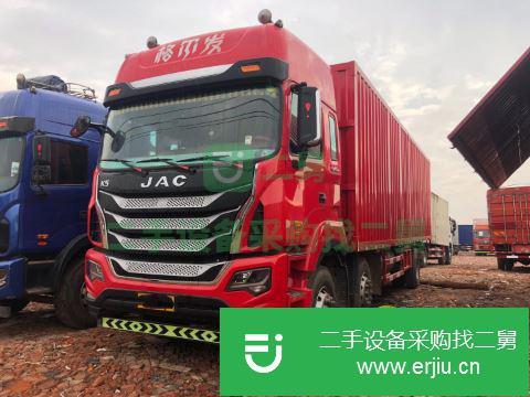 江西出售二手江淮格爾發K系列240動力9.6米前四后四箱式貨車