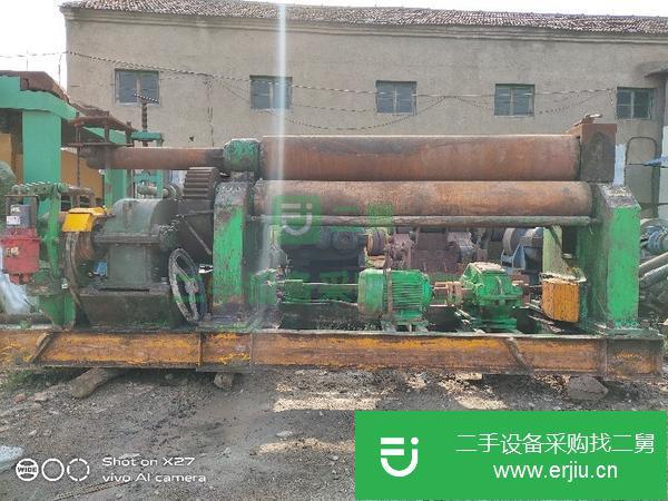 湖北出售二手實心W11-25*2000機械自動卷板機