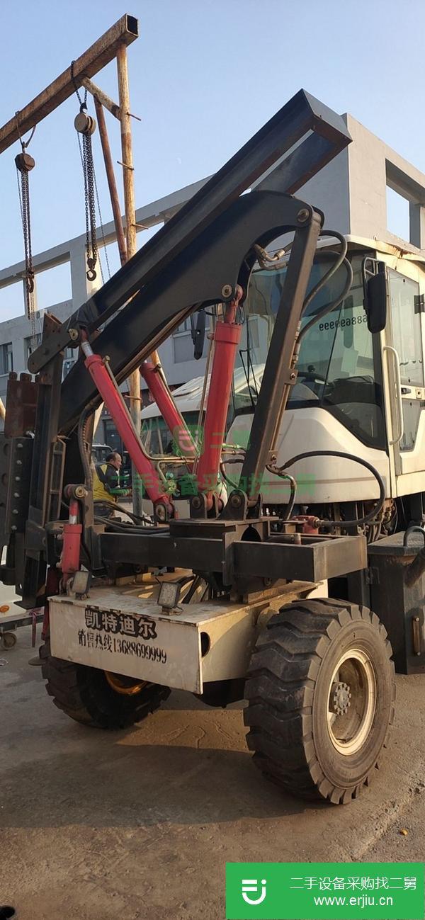 黑龍江出售二手公路護欄打樁機