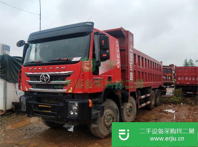 江蘇出售二手杰獅前四后八430馬力自卸車