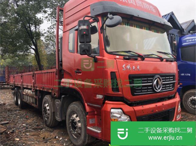 江西出售二手東風(fēng)天龍420馬力前四后八9.5米平板車