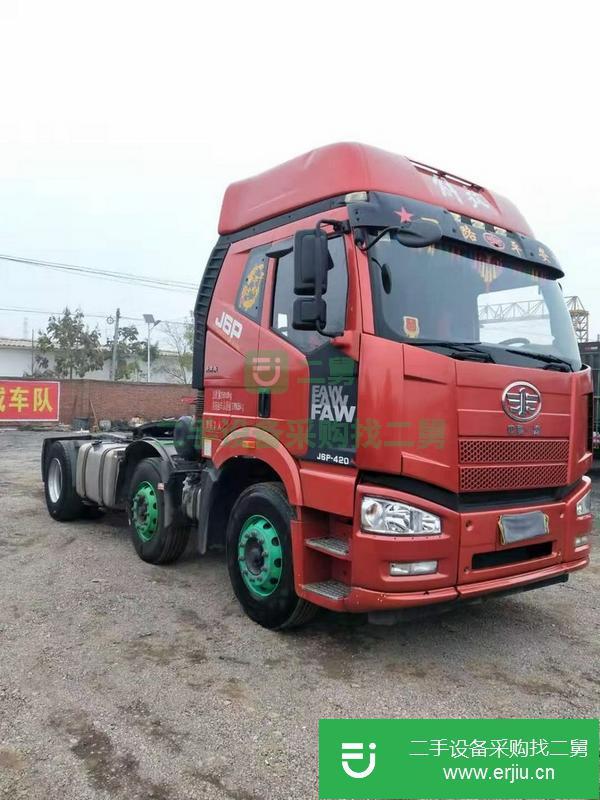 河北出售二手解放牽引車，420馬力單驅，國四排放