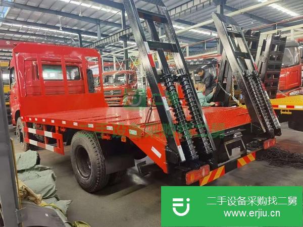 湖北出售二手東風單橋平板運輸車玉柴6缸180馬力