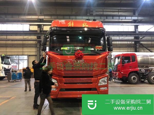 廣西出售二手國五解放33噸鋁合金油罐車