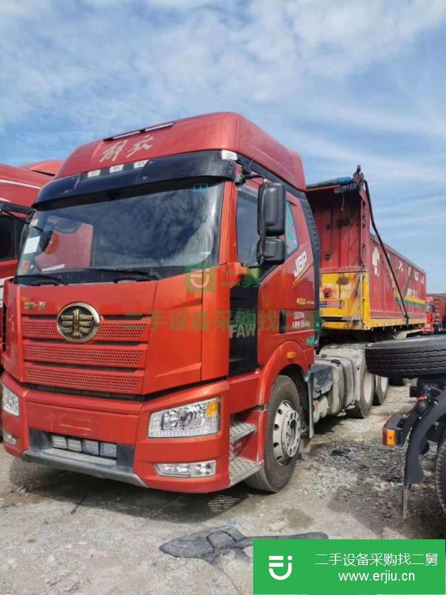 青海出售二手一汽解放半掛車