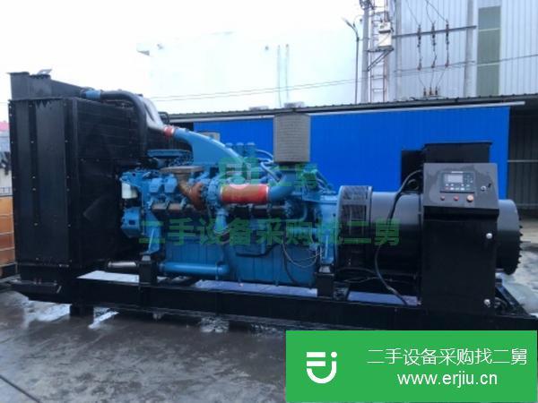 河北出售二手1000千瓦奔馳發電機組電噴環保