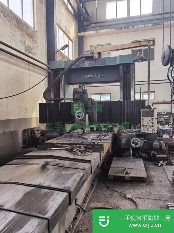 內蒙古出售二手廣東1.8x6米精密數顯龍門鏜銑床