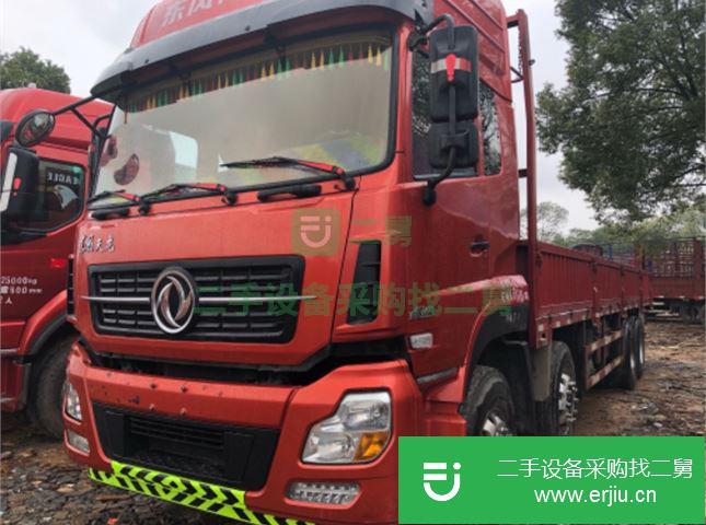 江西出售二手東風(fēng)天龍420馬力前四后八9.5米平板車